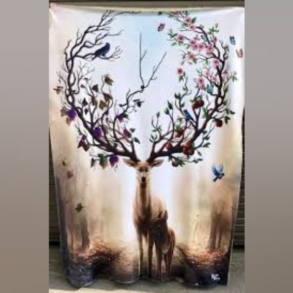 Seasons blanket 50x60 throw premium sherpa - Picture 2 of 3